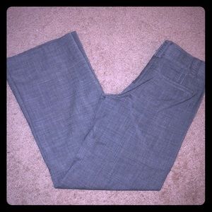 Womens Wool Grey Tweed Flare Dress Pants Lacks